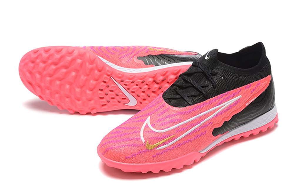 Шиповки Nike Phantom GX Elite TF (Черный +розовый)