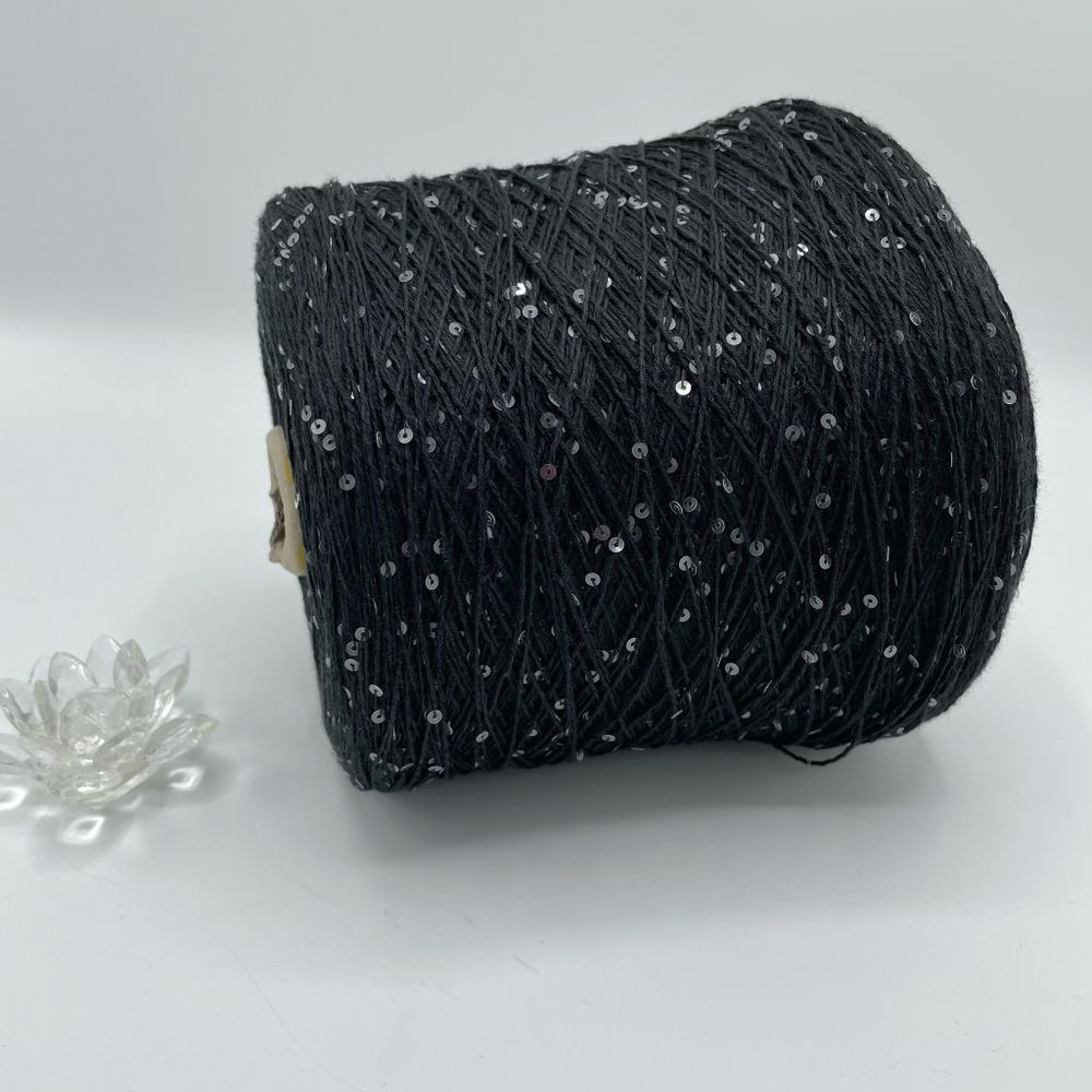 Пряжа пайетки на бобине (200 гр) FILATI ITALIANA 100% хлопок+пайетки