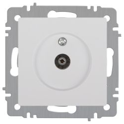 Розетка Intro Accent 6-301-01 TV одиночная, IP20, СУ, белый