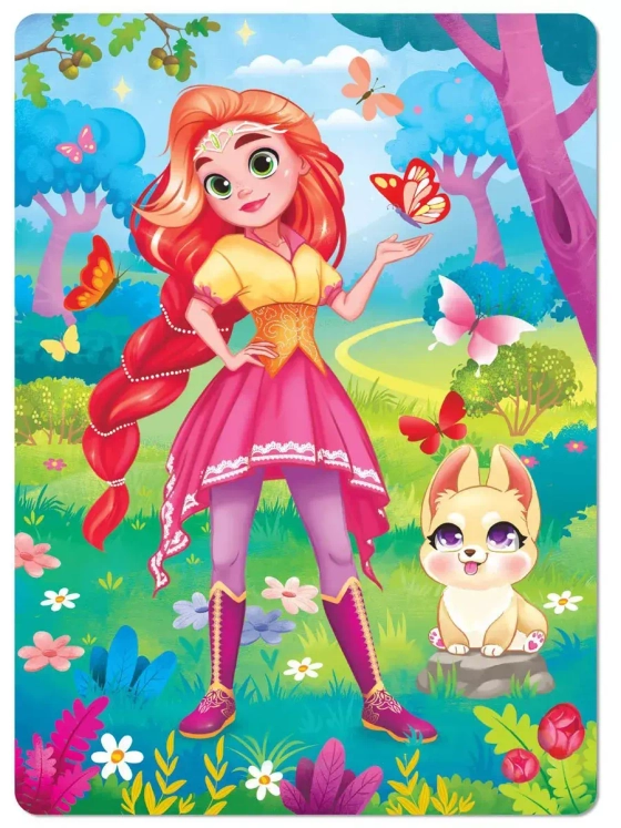 Пазлы детские Лесная принцесса, 60 элементов