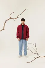 Куртка Called a Garment Флисовая FCF Logo Jacketvol.2 вишневая