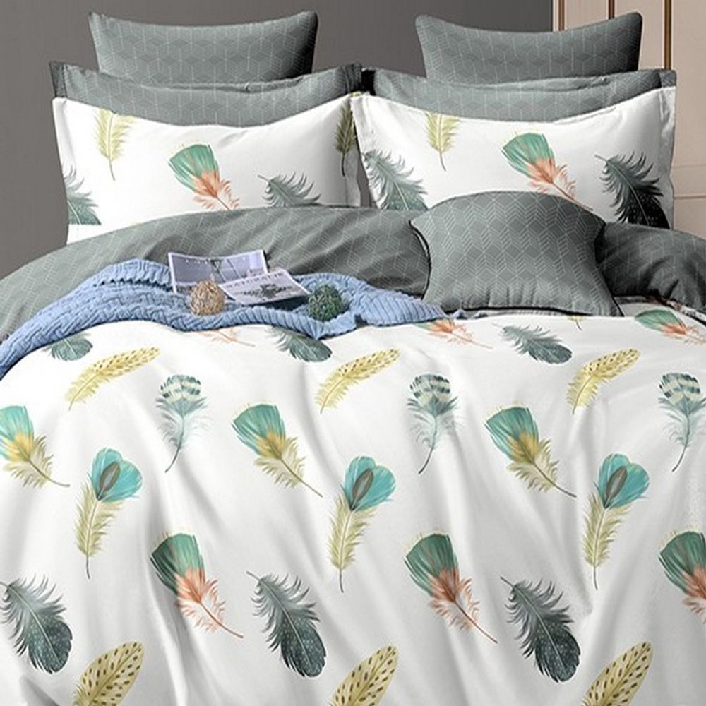 Комплект постельного белья "АВТ. 786", сатин, 100% хлопок, Россия. Пододеяльник на молнии!!!