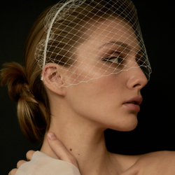 Вуаль белая на "невидимом" ободке