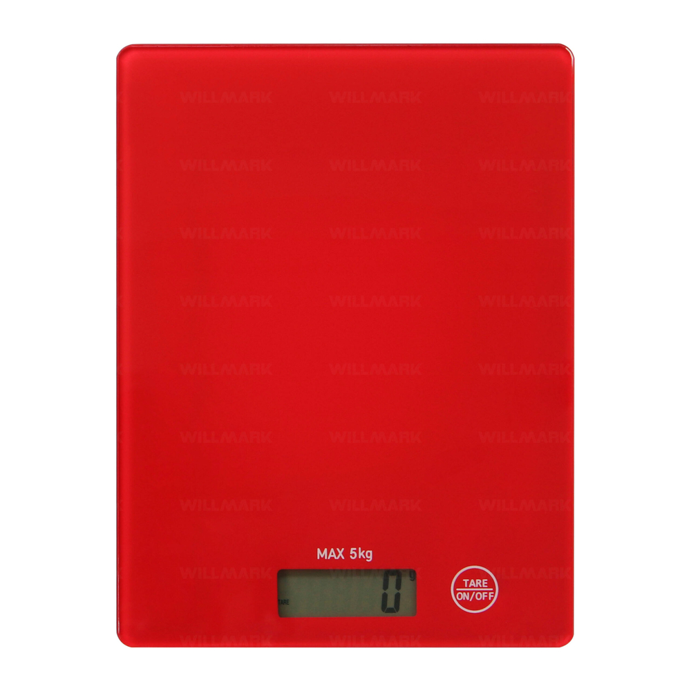 Весы кухонные WILLMARK WKS-511D Красный