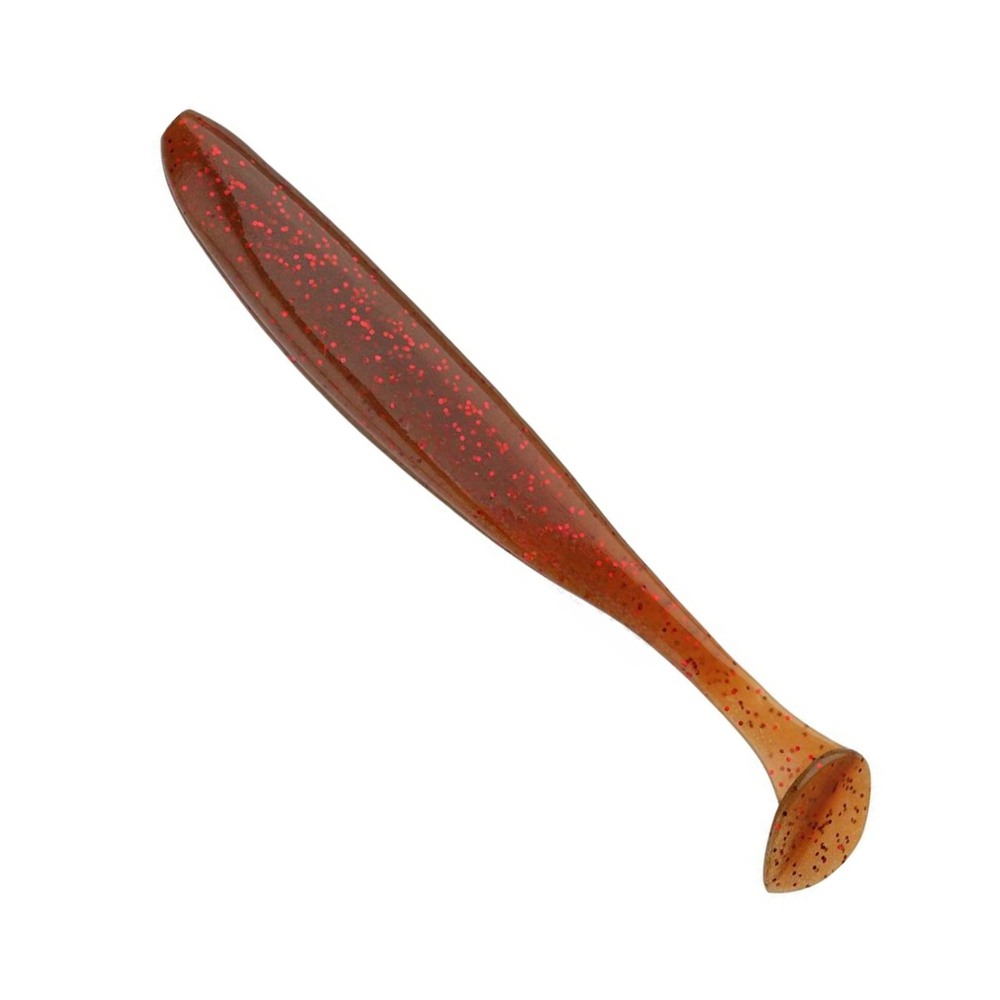Приманка силиконовая Keitech Easy Shiner 4" PAL #01 Chartreuse Red Flake, 3 упаковки по 7 штук