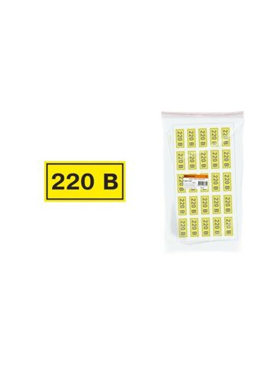 Символ "220В" 15х50мм TDM (50шт)