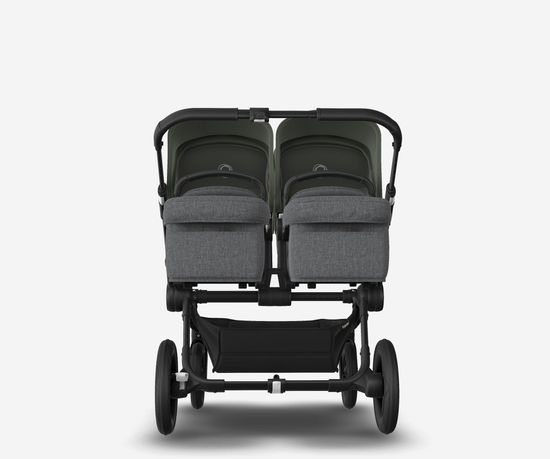 Коляска для двойни 2 в 1 Bugaboo Donkey 5 Twin Forest green/Grey melange/Black