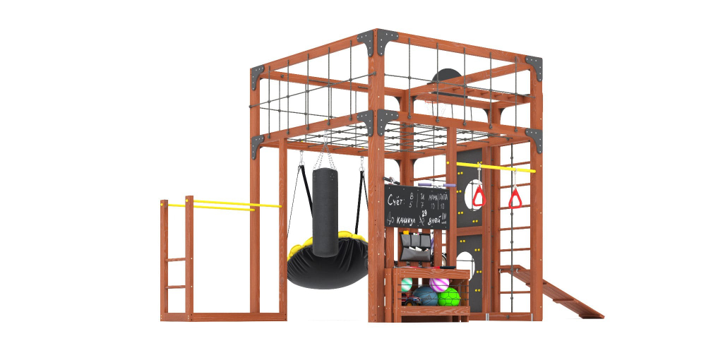Детская площадка Савушка КУБ-2 (Махагон)