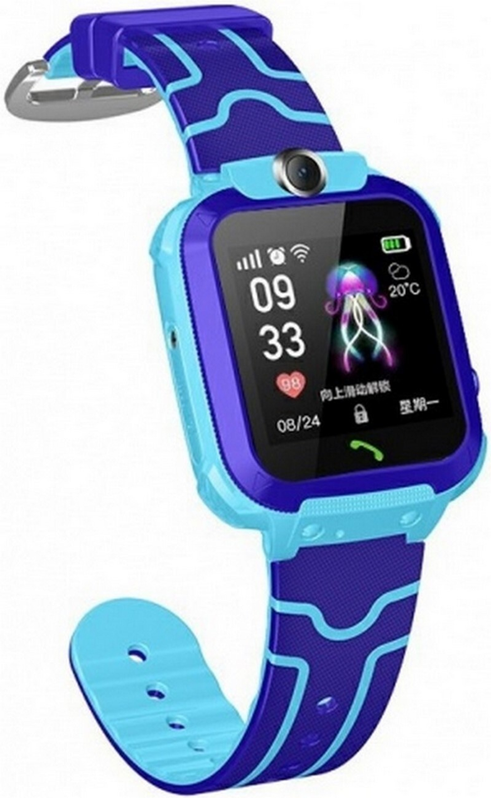 Детские смарт-часы Q12 GPS (голубой)