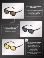 Оправа для очков с магнитными накладками 4в1