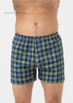 Трусы мужские семейные Pantelemone PMB-419, клетка оливковая