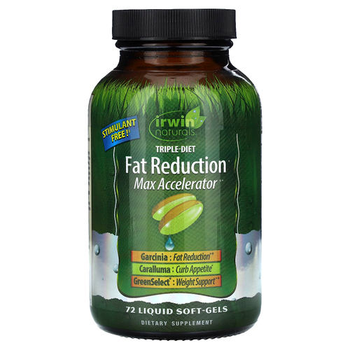 Irwin Naturals, Triple-Diet Fat Restore, Max Accelerator, 72 желатиновых капсулы