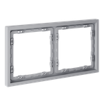 Рамка пластиковая VOLTUM S70 на 2 поста, (серый)