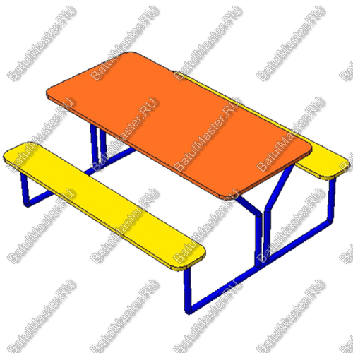СТОЛ СО СКАМЕЙКАМИ МАФ-17.5.025