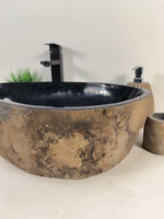 Раковина из речного камня RS-65627 61*35*15 0857
