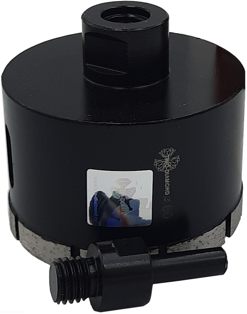 Коронка алмазная по керамограниту 80 мм Серебряная пайка GCB770