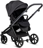 Детская коляска Tutis Mio 3 Plus Black Edition New 4 в 1 с автокреслом Beno Black и базой 1622060 Obsidian