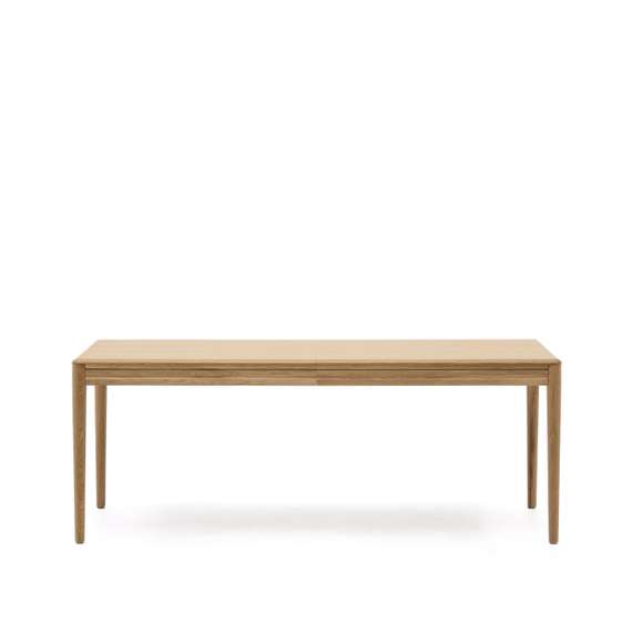 Раздвижной стол Lenon из натурального массива дуба и шпона 200(280)x90