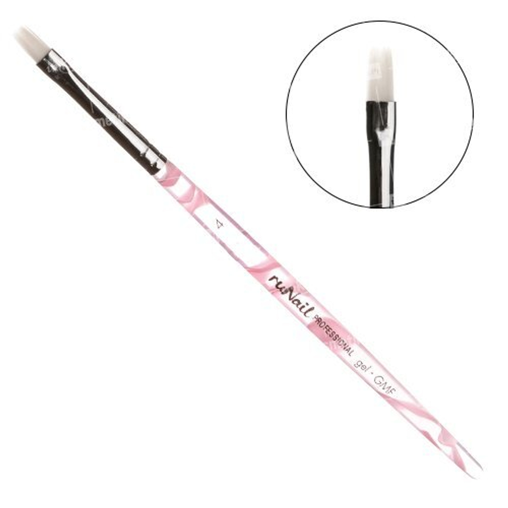 Runail Кисть для геля Gel GMF №4 №0194