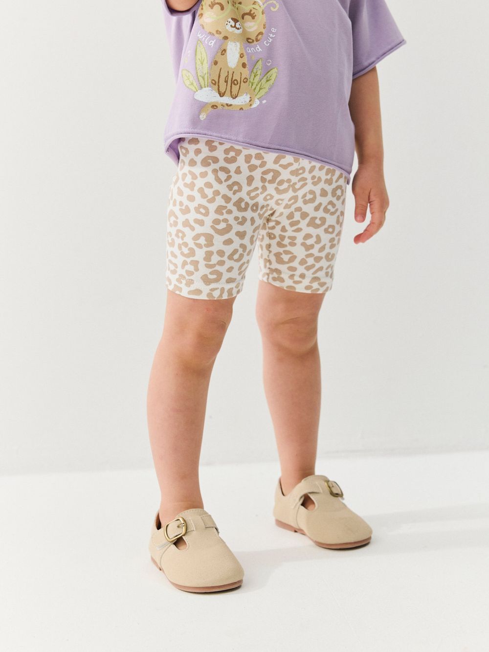 Велосипедки "Бежевый леопард" 0+