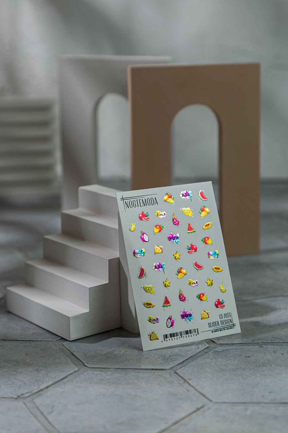 Nogtemoda Слайдер дизайн  CF051 Фрукты