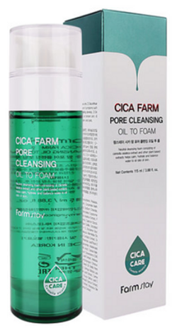Гидрофильное масло-пенка для лица с центеллой азиатской FarmStay Cica Farm Pore Cleansing Oil To Foam /115 мл/гр.