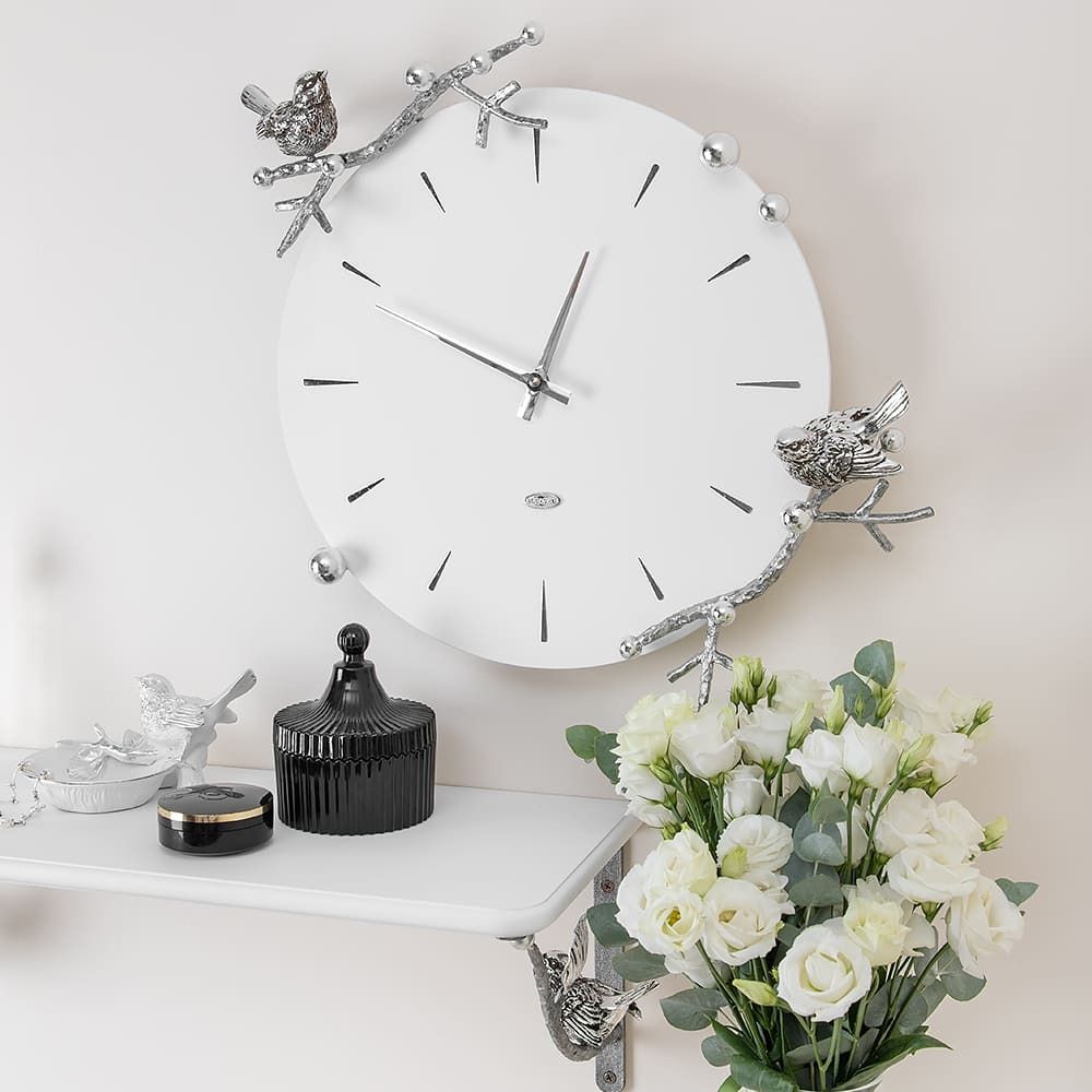 Часы настенные Терра Серебро