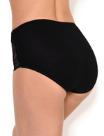 Высокие трусики Charm с кружевом (Размер: L) (Цвет: черный)