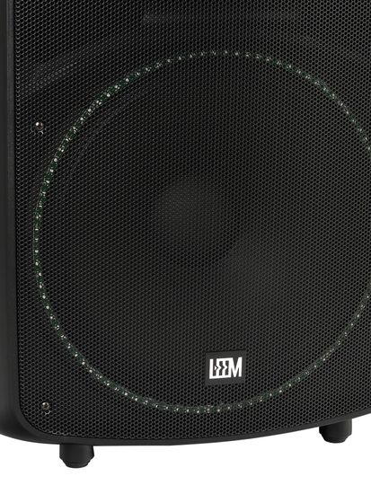 Акустическая система активная, 300Вт, с подсветкой, Leem ABS-15AL-II