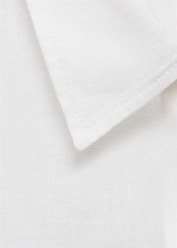 Льняная рубашка с карманом