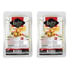 Оливки зеленые Katre Biber фаршированные перцем 100 г