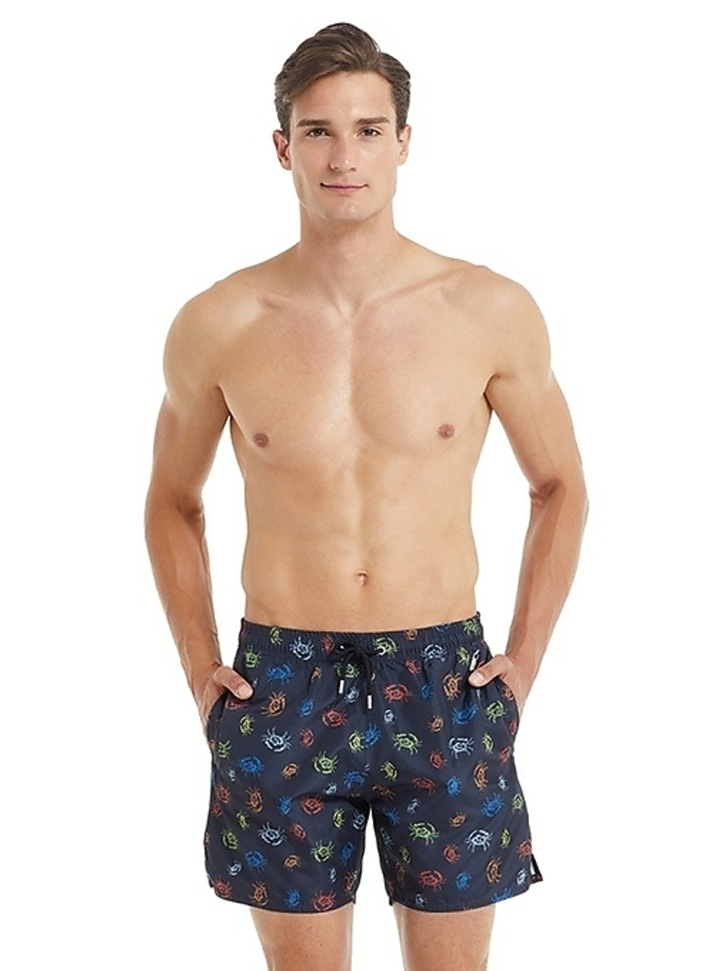 Мужские пляжные шорты черный