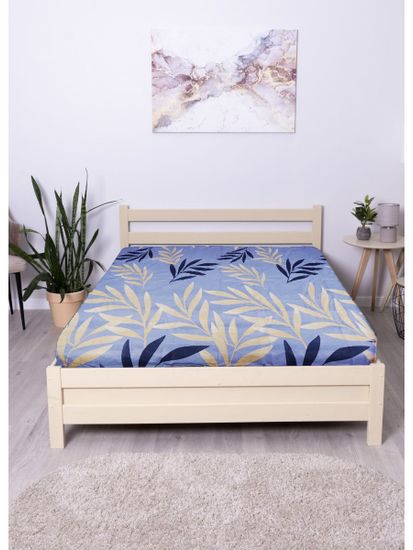 Простыня на резинке  Влада,  90x200х30 см. , бязь  DOMTEKC