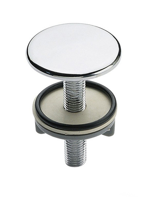 Заглушка для умывальника d50мм ХРОМ