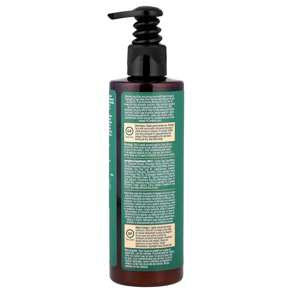 Desert Essence, Тщательно очищающее средство для глубокого очищения пор, 250 мл (8,5 жидк. унц.)