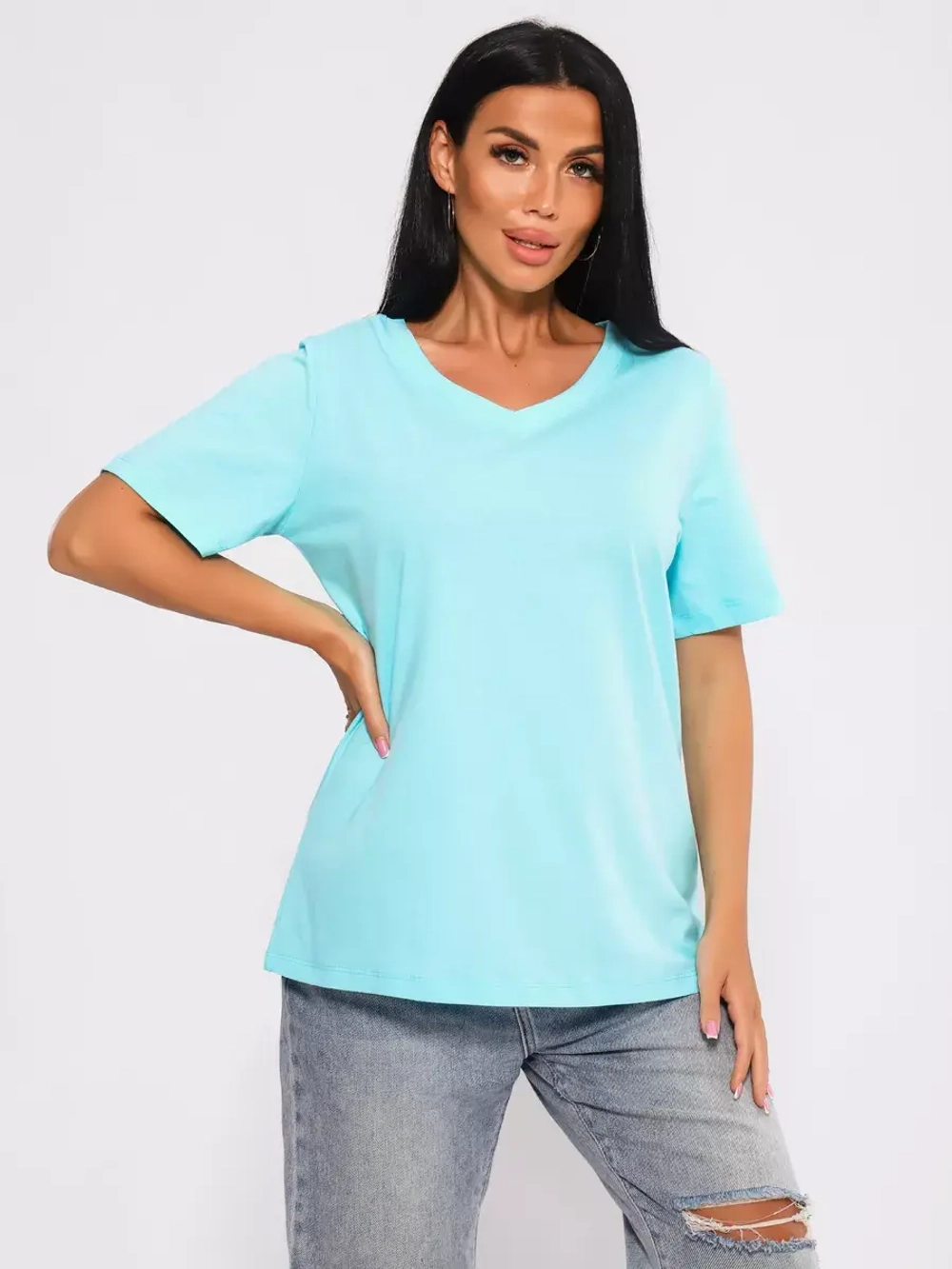 Футболка базовая большие размеры