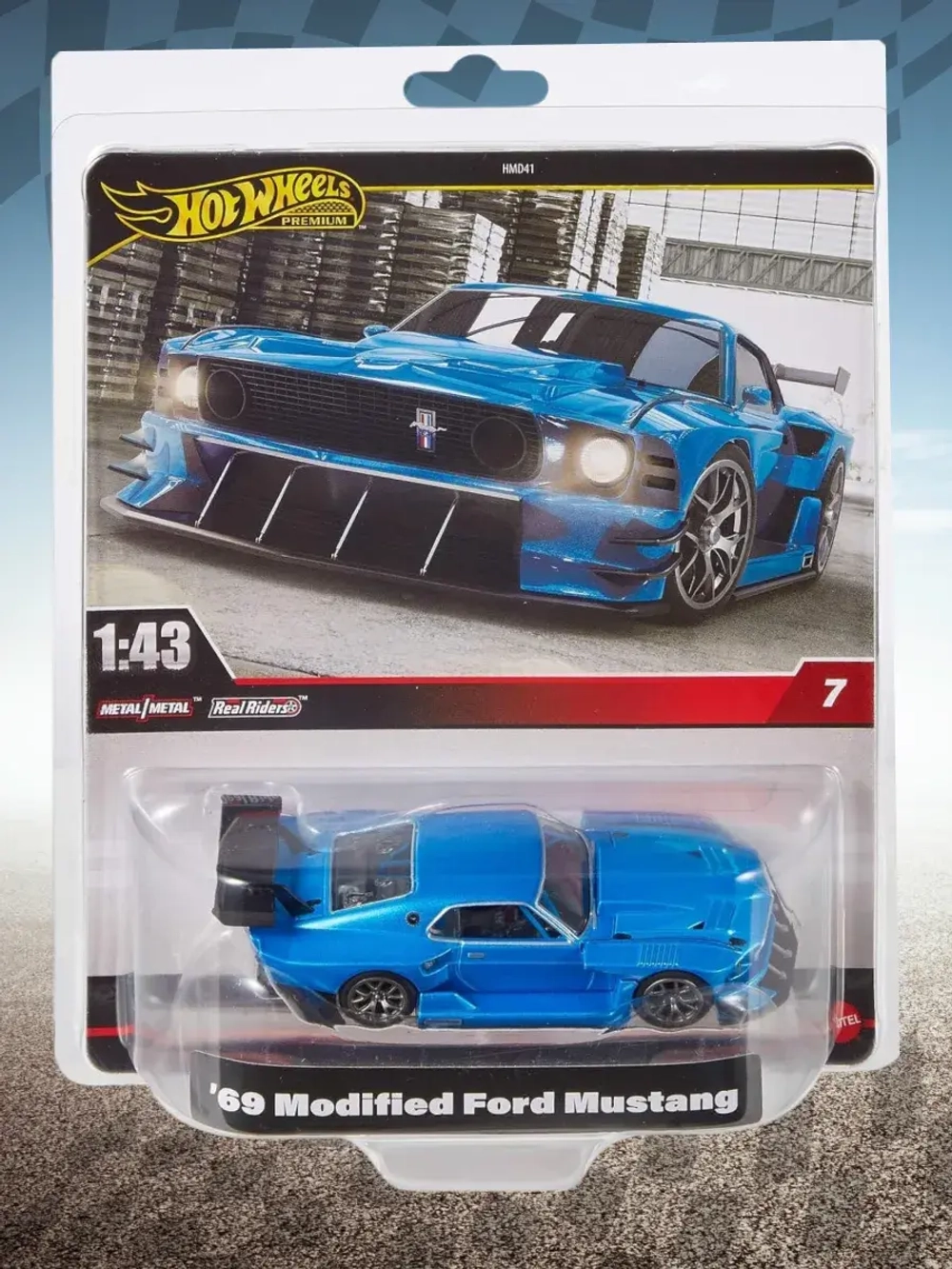 Машинка Хот Вилс Премиум 69 Modified Ford Mustang HWT04