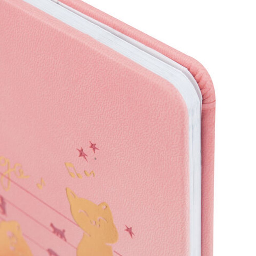 Дневник для музыкальной школы 170х215 мм, 48 л., обложка кожзам твердая, фольга, BRAUBERG, справочный материал, НОТКИ, 107368