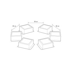 Светильник светодиодный ЭРА SPO-646-3-5K-B6 36Вт 5000К 3420Лм 89х89мм грильято 100х100 домино черный 6 кубиков драйвер | Светильники с внутренним драйвером