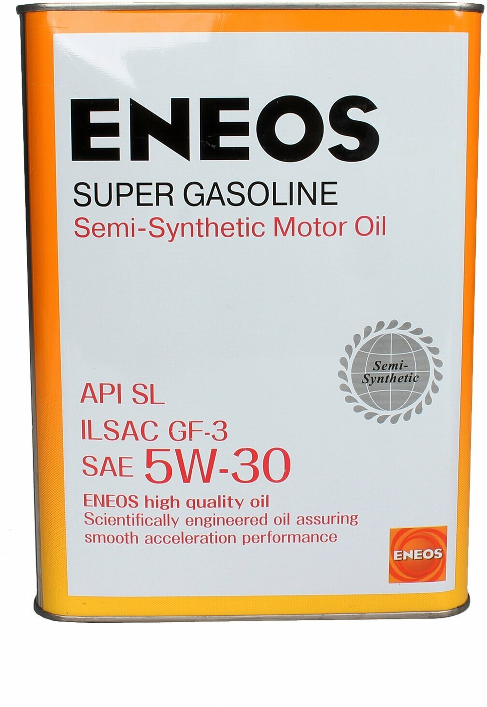 Масло моторное ENEOS Super Gasoline SL полусинтетическое 5W-30 4 л