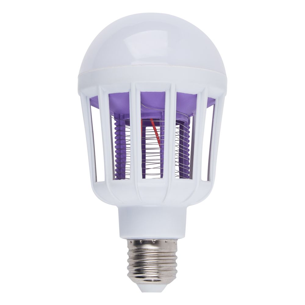 LED-А75-10W-6500К-E27-FR-MKL Лампа-ловушка светодиодная для летающих насекомых. матовая. 2 режима: 6500K+UV и UV. TM Volpe