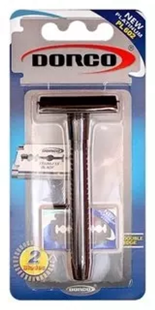 "DORCO" PL 602 Станок для бритья 2-х сторонний (классический+ 2лезвия)