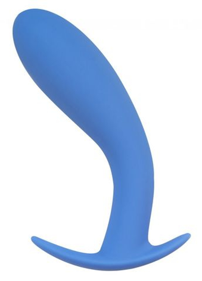 Голубая анальная пробка Strong Force Anal Plug - 14 см.