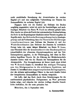 Atombau Und Spektrallinien | Arnold Sommerfeld