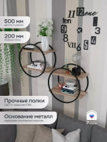 Полка круглая настенная