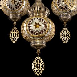 Citilux Каир CL419165 Люстра подвесная Мозаика Янтарь