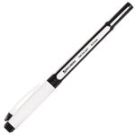 Ручка гелевая с грипом BRAUBERG "Contact", ЧЕРНАЯ, корпус черный, игольчатый узел 0,5 мм, линия письма 0,35 мм, 141185