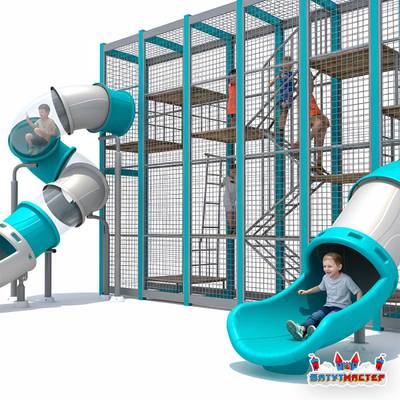 Плоский детский лабиринт «Радужная Улитка», 8,1×4,8×4,8 м