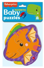 Мягкие пазлы магнитные Baby Puzzle "Динозаврики" 2 картинки, 6 эл.