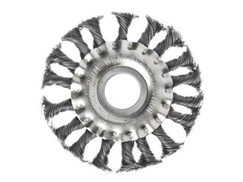 Щетка металл. ЕРМАК для УШМ 100мм/22мм крученая дисковая (80шт/кор)